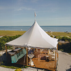 Canvas-telt med mast, 6x6 meter, uden gulv